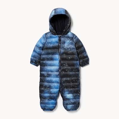 Baby Printed Snowsuit - Navy