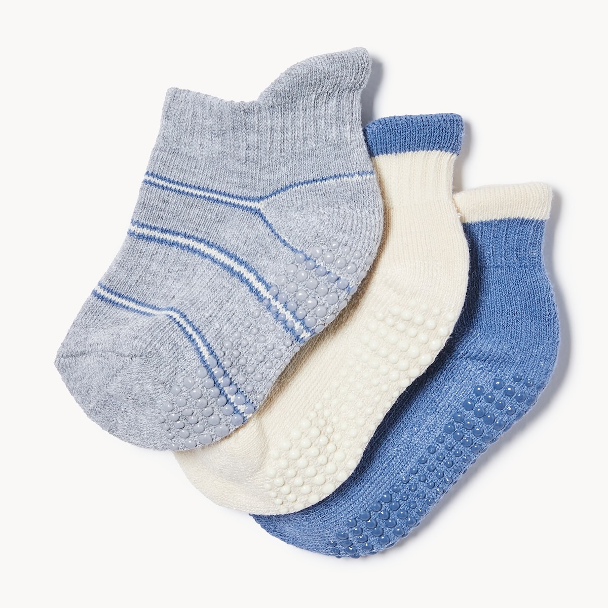 Ens. de 3paires de socquettes pour bbs garons - Assorties