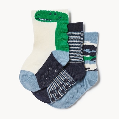 Baby Boys' 3-Pack Crew Socks - Green