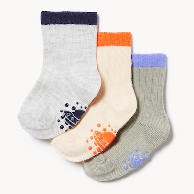 Baby Boys' 3-Pack Crew Socks - Multi