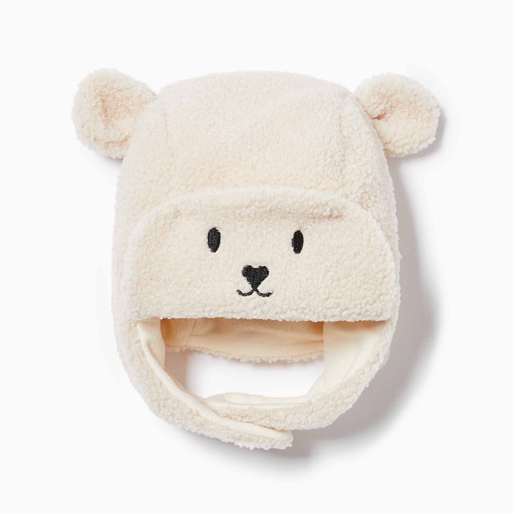 Baby Boys' Fleece Trapper Hat in Light Beige from Joe Fresh