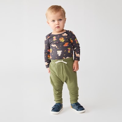 Baby Boys' Printed Bodysuit - Charcoal