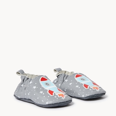 Baby Boys' Spaceship Footlets - Grey