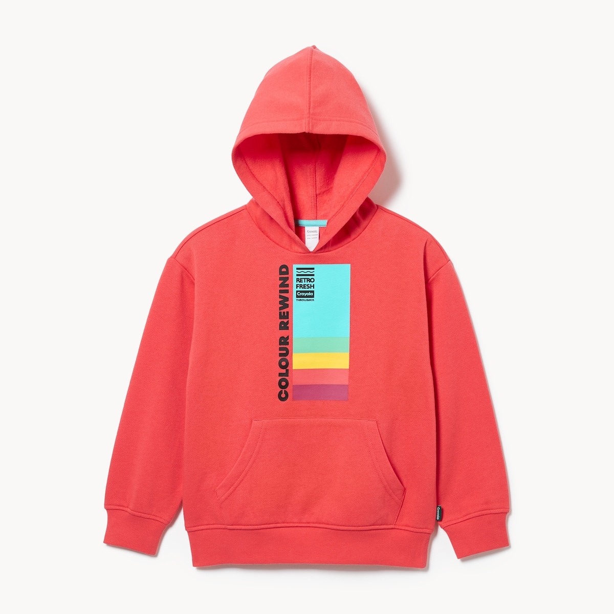 Haut  capuchon  imprim Crayola pour enfants - Rouge Vif