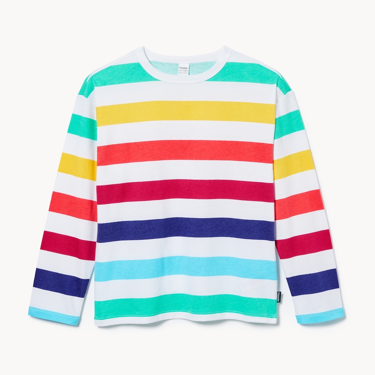 Kids' Crayola Striped Long Sleeve - Bright White