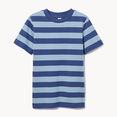 Kid Stripe T-Shirt - Dusty Blue