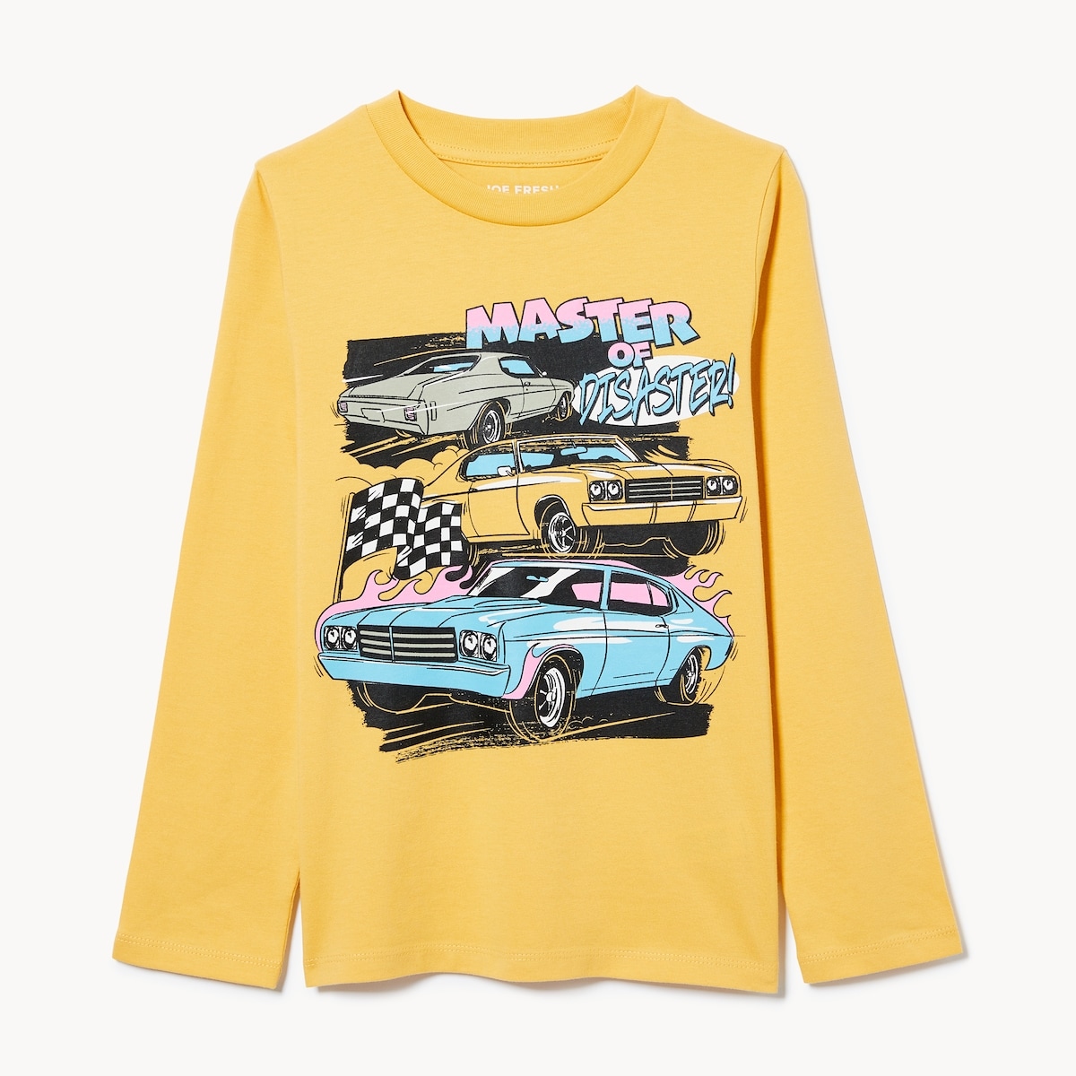 Kid Graphic Long Sleeve Top - Light Yellow
