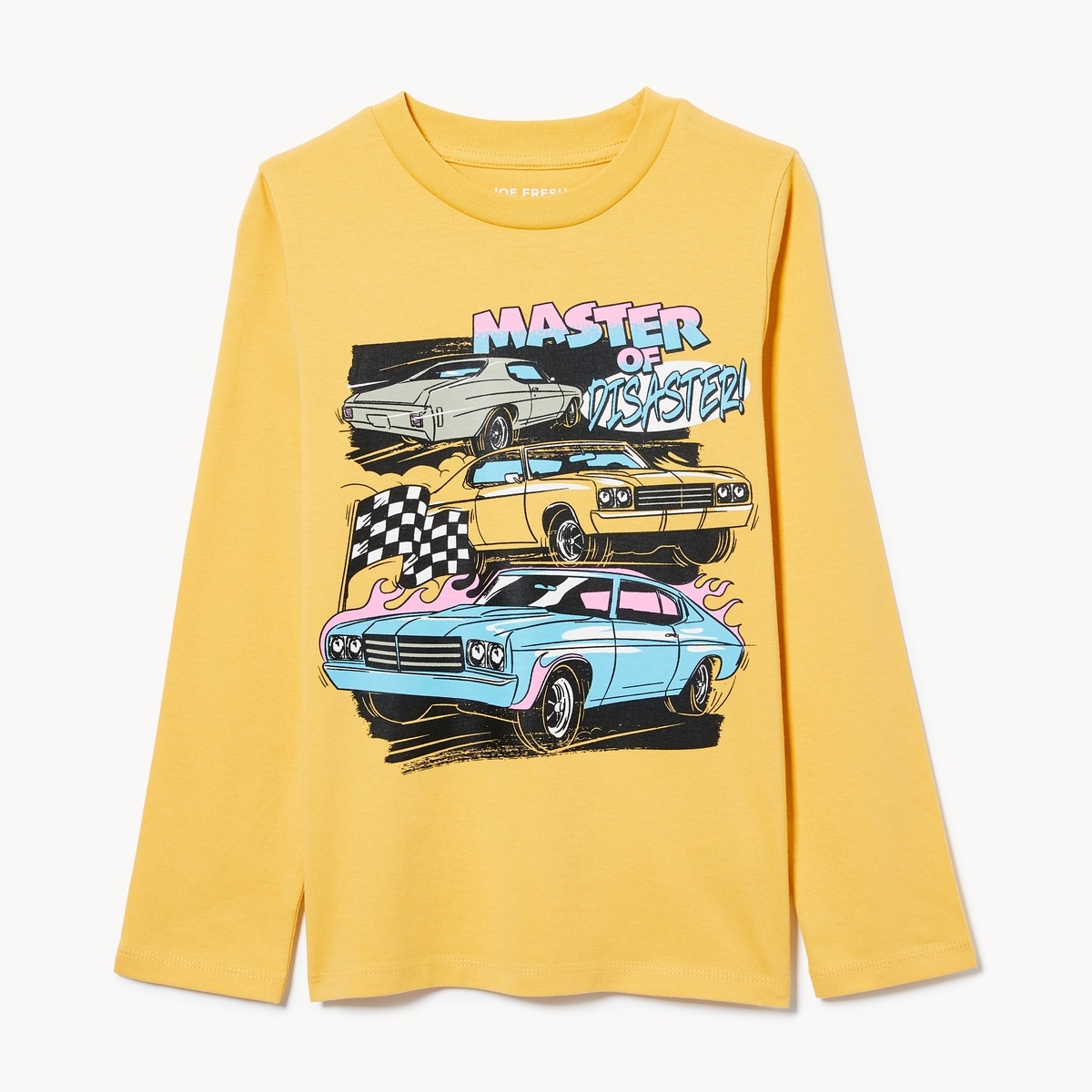 Haut imprim manches longues pour enfants - Jaune Ple