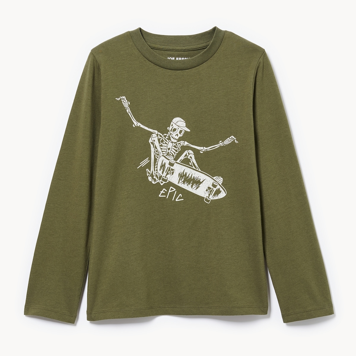 Kid Graphic Long Sleeve Top - Jungle Green