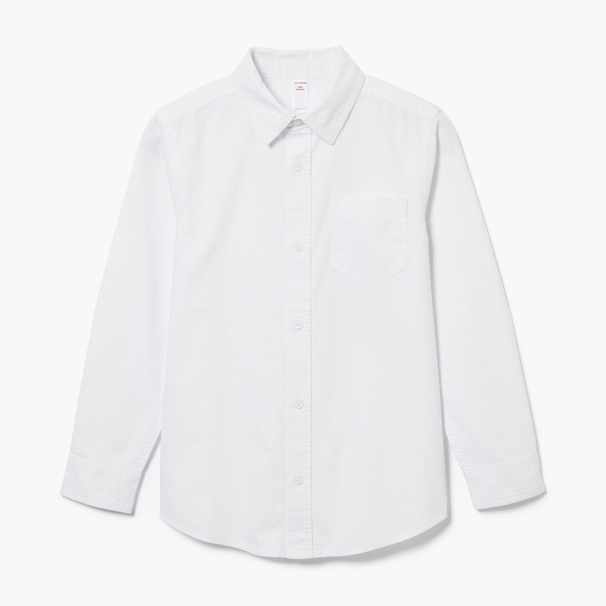 Chemise boutonnée d’uniforme Oxford pour garçons