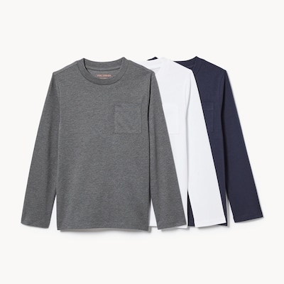 Joe Fresh Kid 3-Pack Uniform Long Sleeve Top 1 ea, $29.00/1ea