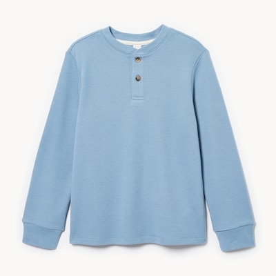 Kid Boys' Henley Long Sleeve Top - Slate Grey