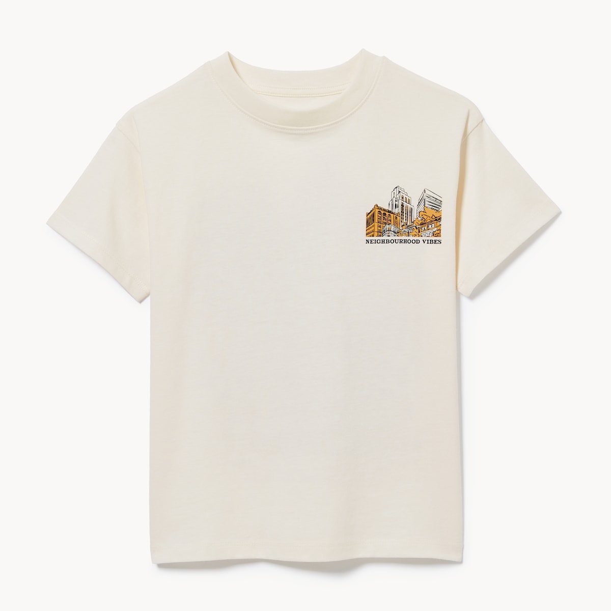 T-shirt  emmanchure basse pour pradolescents - Blanc Cass