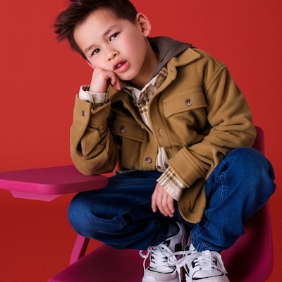 Kid Boys' Micro Fleece Overshirt - Dark Gold