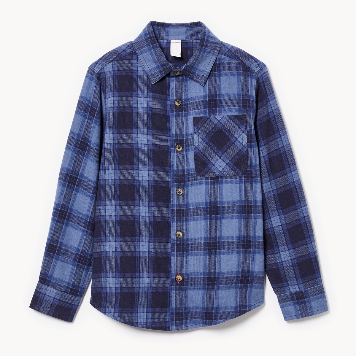 Joe Fresh Kid Boys' Colour Block Flannel Button-Up 1 ea, $22.00/1ea