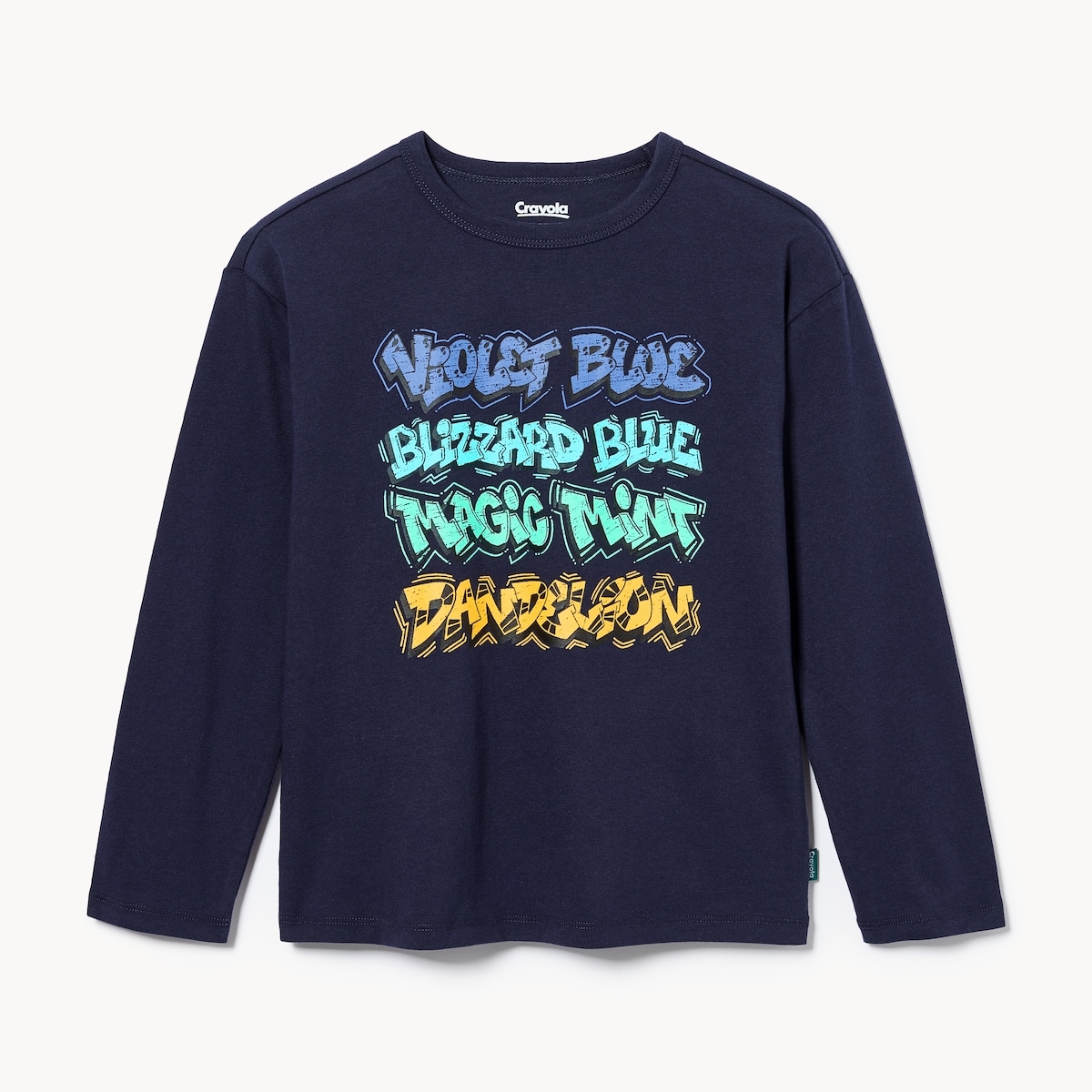 Kids' Crayola Graphic Long Sleeve - Dark Navy
