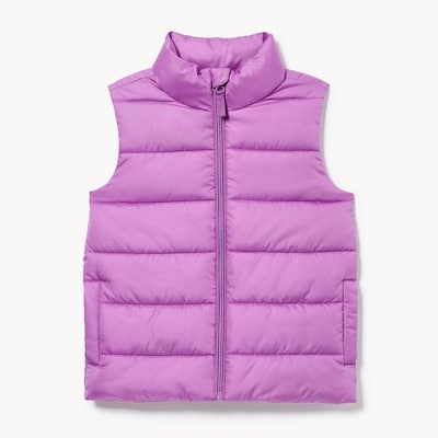 Kids Puffer Vest - Purple