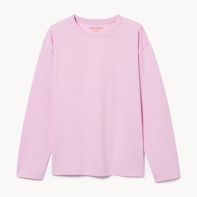 Kids' Long Sleeve Top - Light Mauve