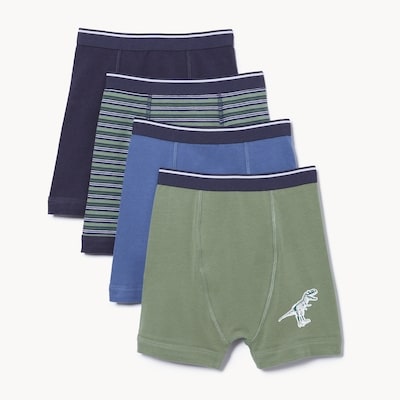 Ens. 4 caleçons boxeurs pour garçons - Marine