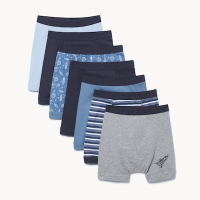 Kid Boys' 7-Pack Boxer Brief - Navy