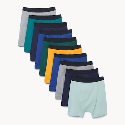 Ens. 10 caleçons boxeurs pour garçons - Assorties