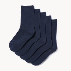 Joe Fresh Ens. 5 paires de chaussettes tube d’uniforme 1 ea, 10,00 $/1ch