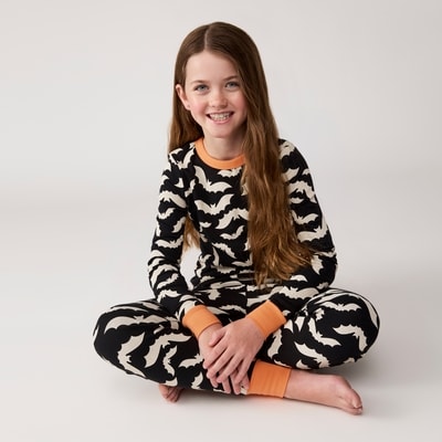 Kids' 2-Piece Halloween Sleep Set - Black