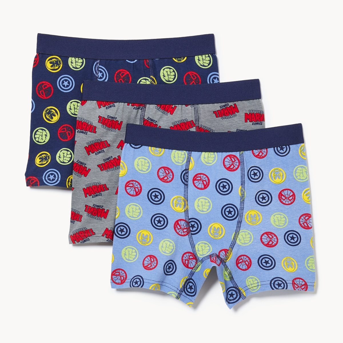 Ens. 3caleons boxeurs Avengers de Marvel, garon