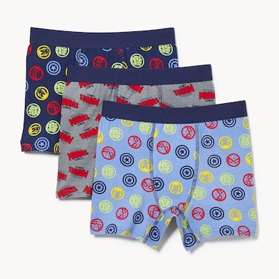 Joe Fresh Ens. 3 caleçons boxeurs Avengers de Marvel, garçon 1 ea, 19,00 $/1ch