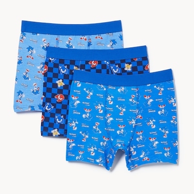 Joe Fresh Kid Boys' 3-Pack Sonic the Hedgehog Boxer Brief 1 ea, $19.00/1ea
