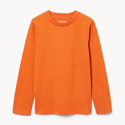 Kid Boys' Orange Long Sleeve Top - Dark Orange