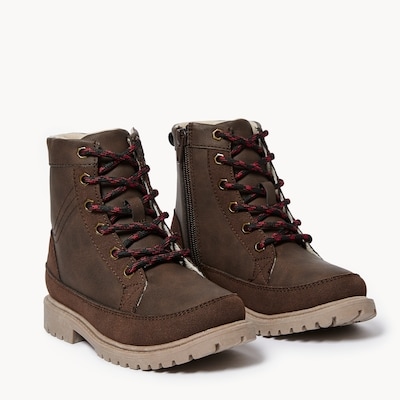 Kid Boys' Hiker Boots - Dark Brown