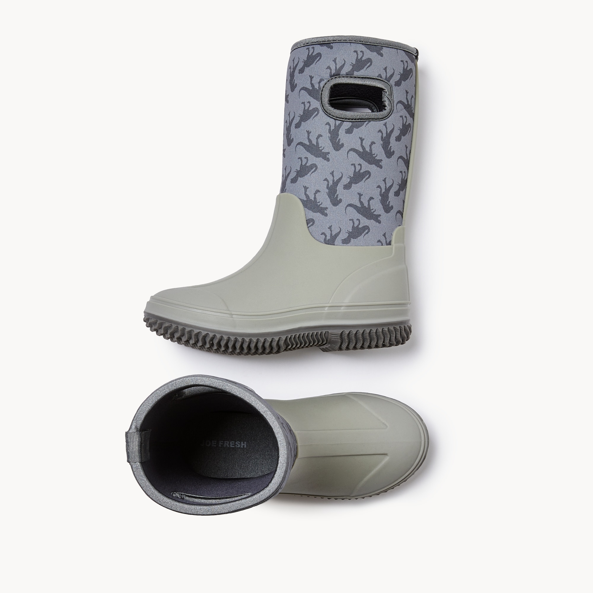 Kid Boys' Neoprene Rain Boots in Grey from Joe Fresh