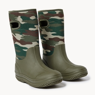 Kid Boys' Neoprene Rain Boots - Olive
