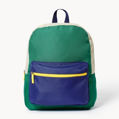 Sac à dos à bandes de couleur pour garçons - Vert