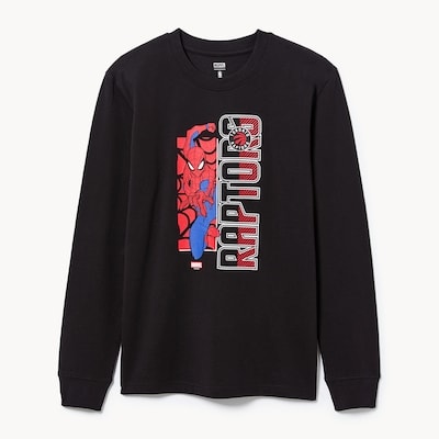 Haut à manches longues Raptors de la NBA, enfants - Noir