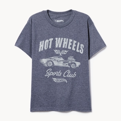 T-shirt imprimé Hot Wheels pour garçons - Mélange de marine foncé