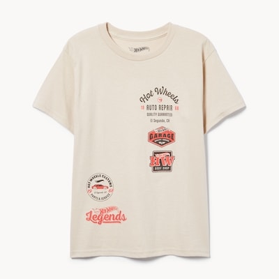 T-shirt imprimé Hot Wheels pour garçons - Sable
