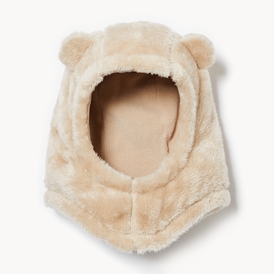 Couvre-visage ours pour petits garçons - Sable