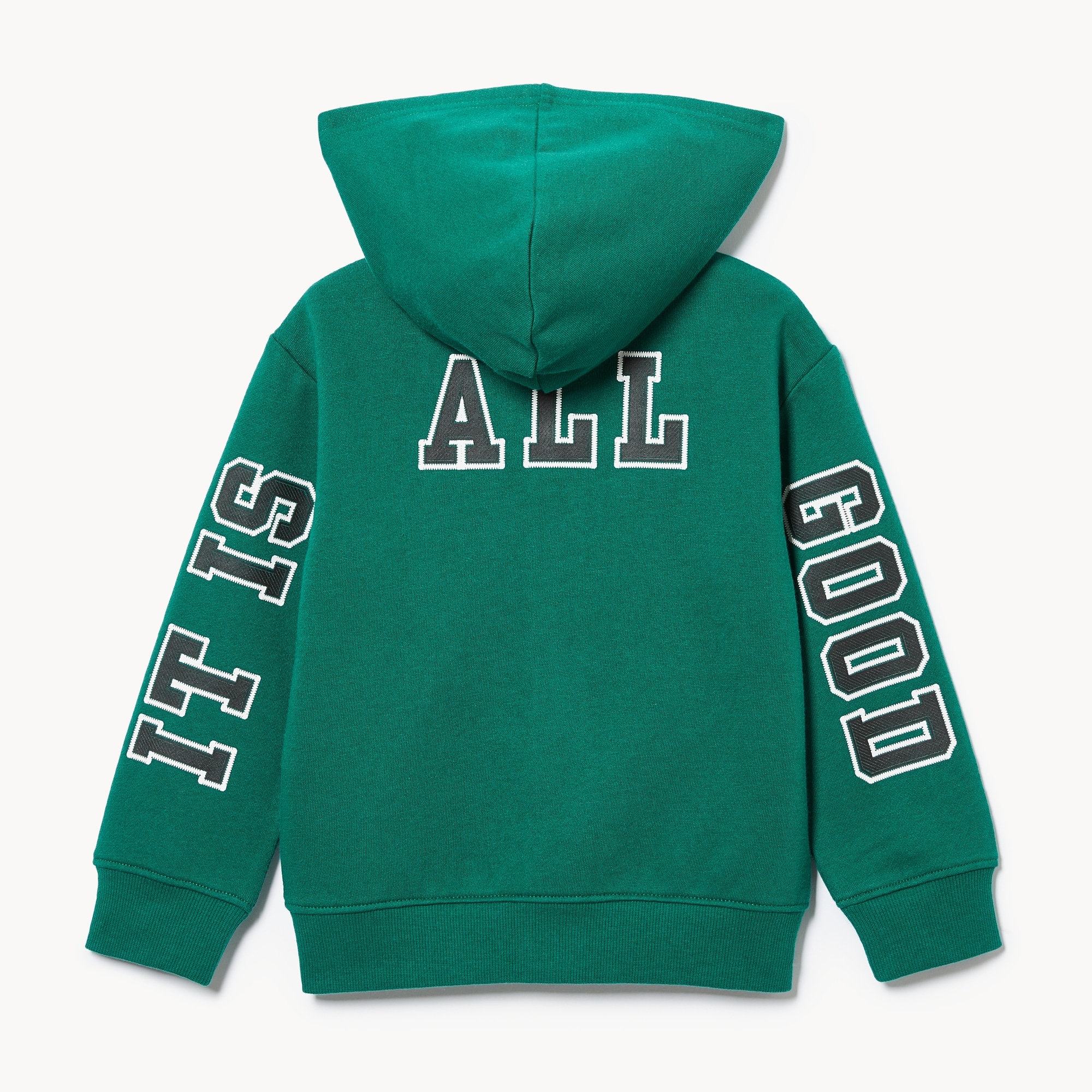 Toddler Boys' Graphic Zip-Up Hoodie in Bright Green from Joe