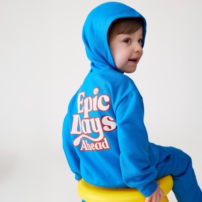 Toddler Boys' Graphic Zip-Up Hoodie - Blue