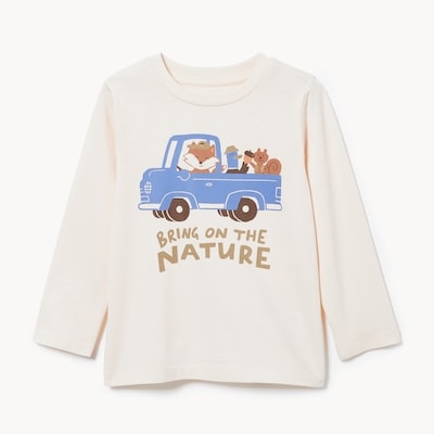 Toddler Graphic Long Sleeve Top - Ivory