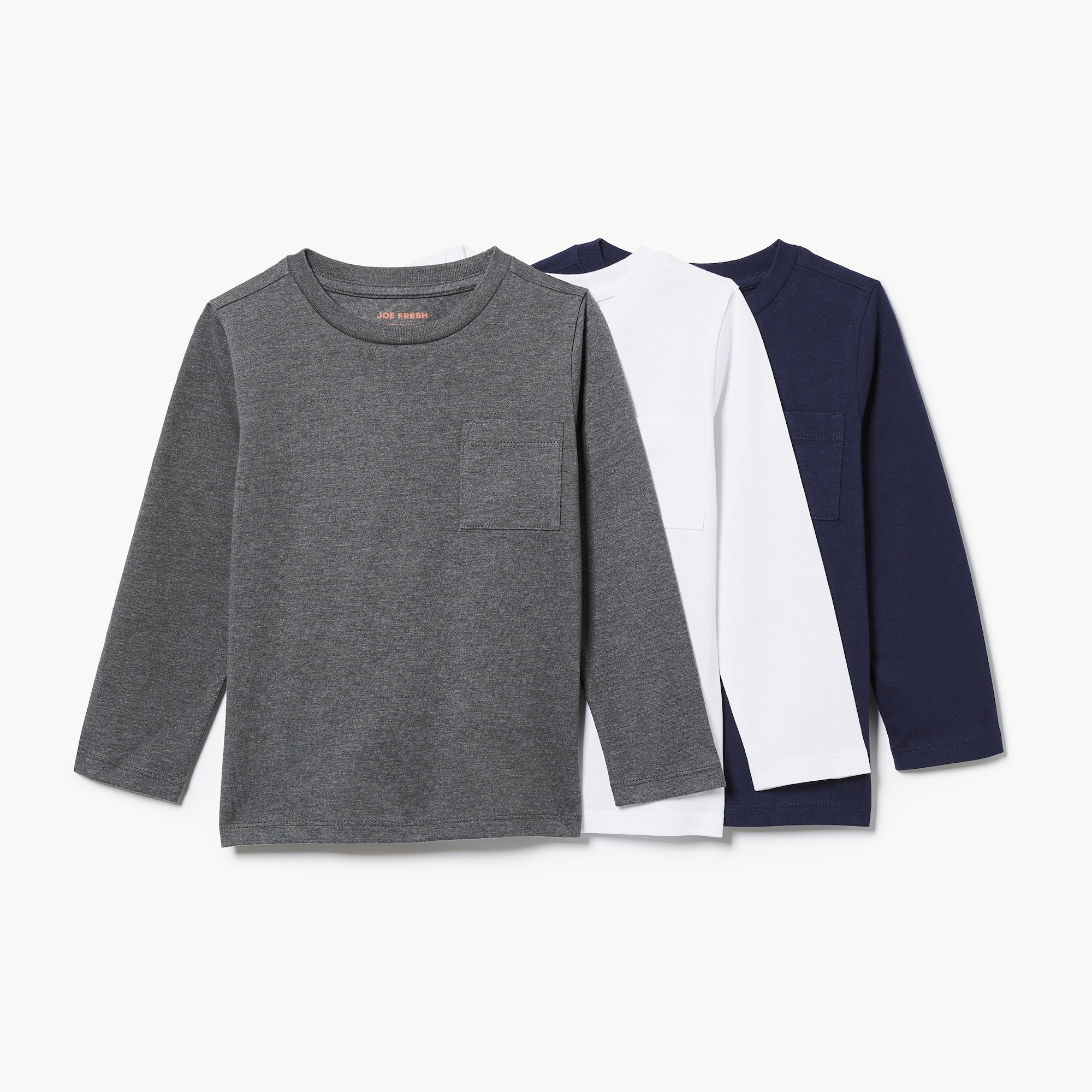 Haut d’uniforme à manches longues, ensemble de 3