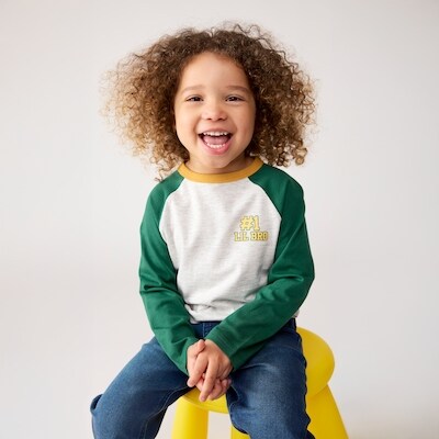 Haut raglan manches longues pour petits garons