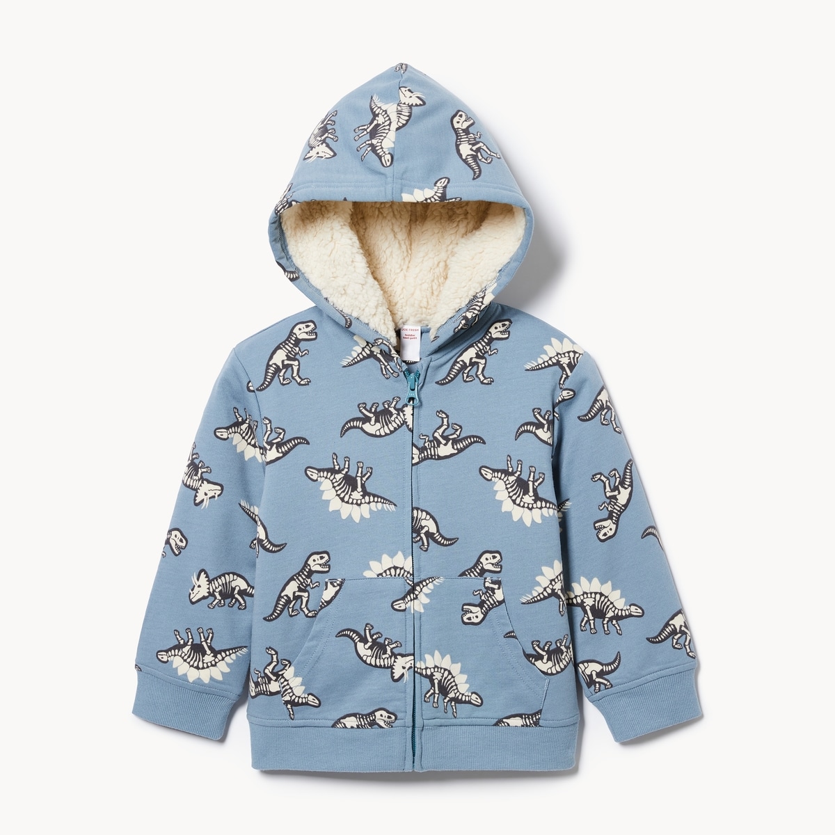 Toddler Boys' Teddy Fleece-Lined Hoodie