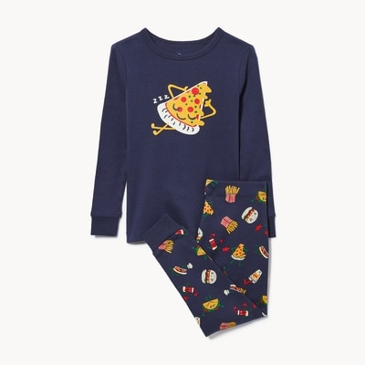 Toddler Boys' 2-Piece Printed Sleep Set - Dark Navy