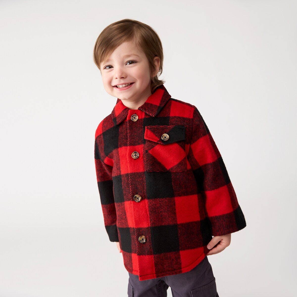 Toddler Boys' Buffalo Plaid Jacket