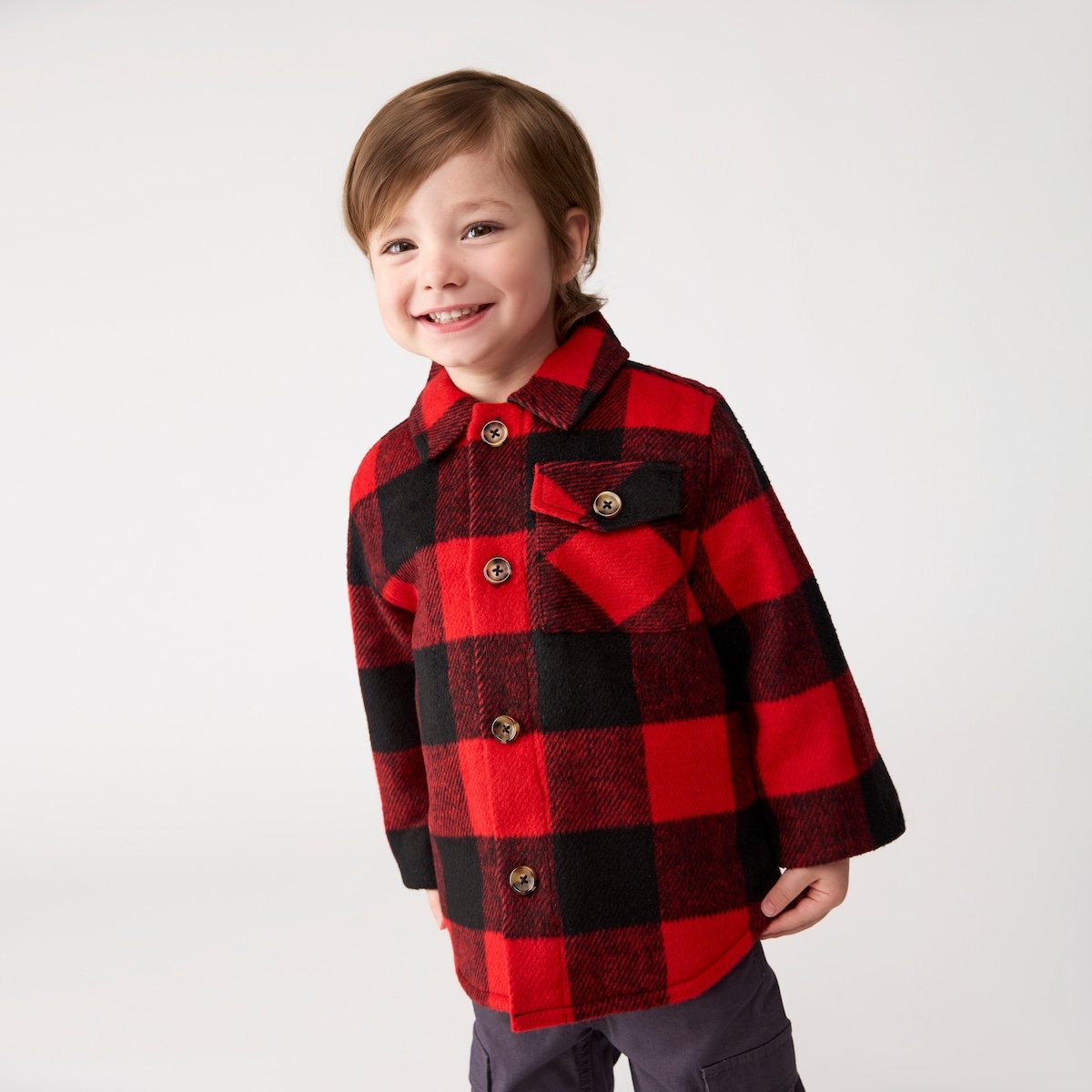 Toddler Boys' Buffalo Plaid Jacket