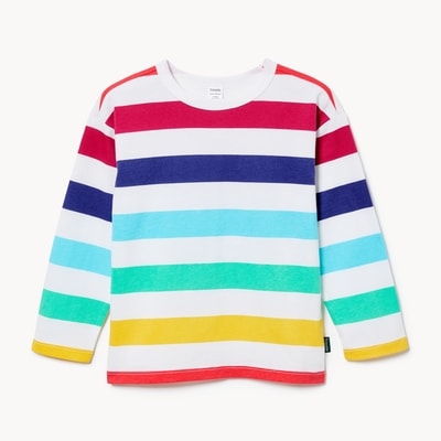 Toddlers' Crayola Striped Long Sleeve - Bright White