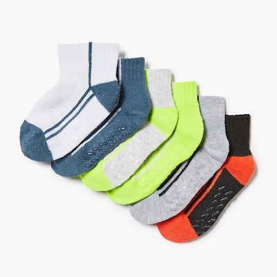 Toddler Boys' 6-Pack Anklets - White